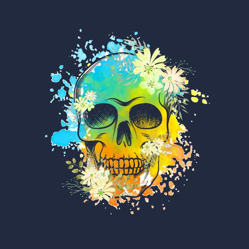 Skull Blumen