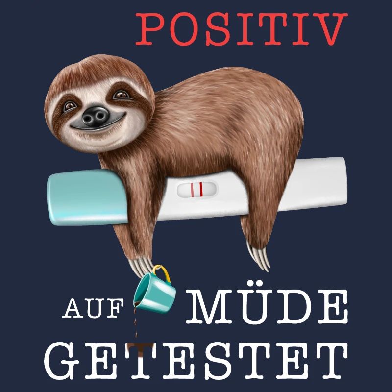 Faultier mit Test Positiv auf müde getestet