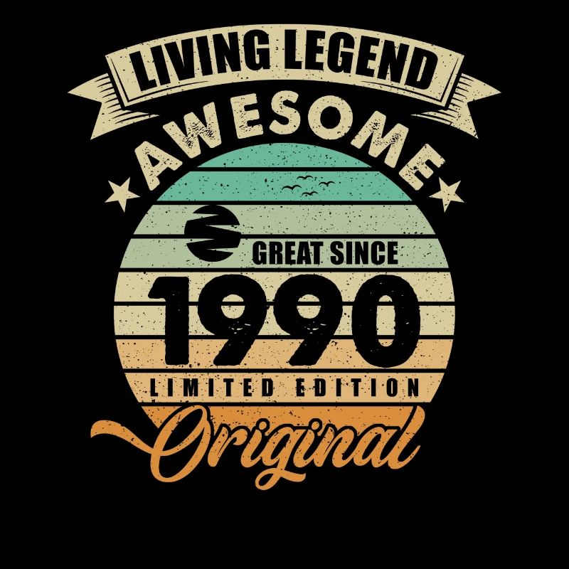 1990 Anniversaire Rétro Original