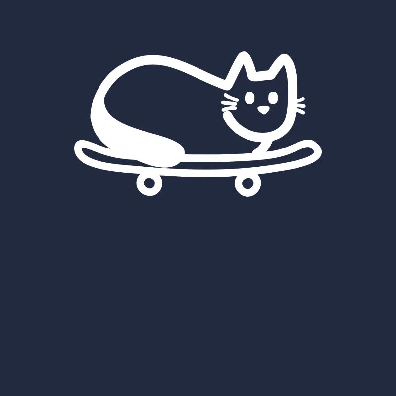 Chat sur skateboard