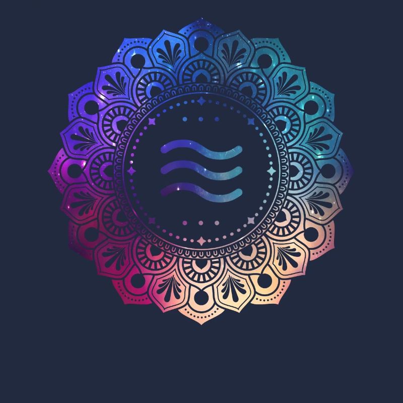 Wassermann Sternzeichen Symbol Mandala
