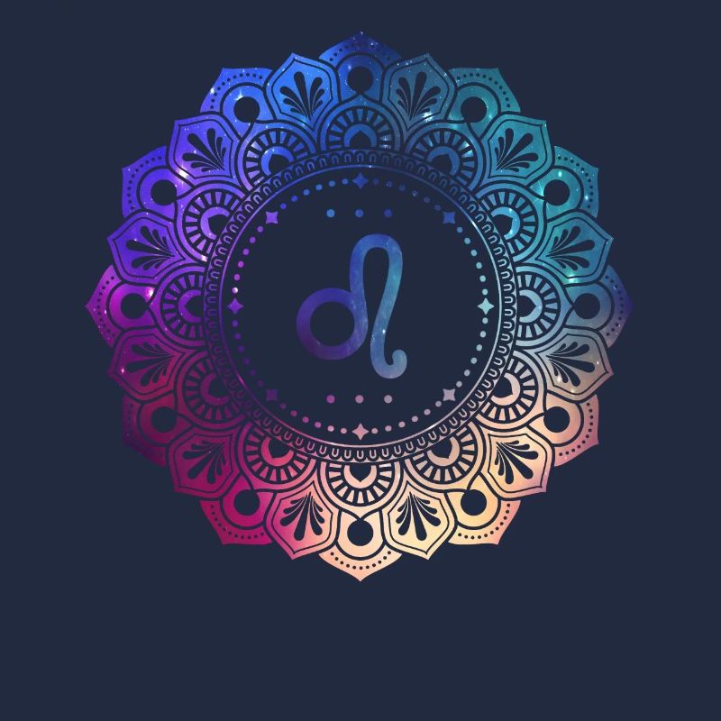 Löwe Sternzeichen Symbol Mandala