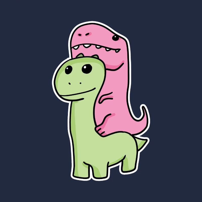 Zwei Dinosaurier