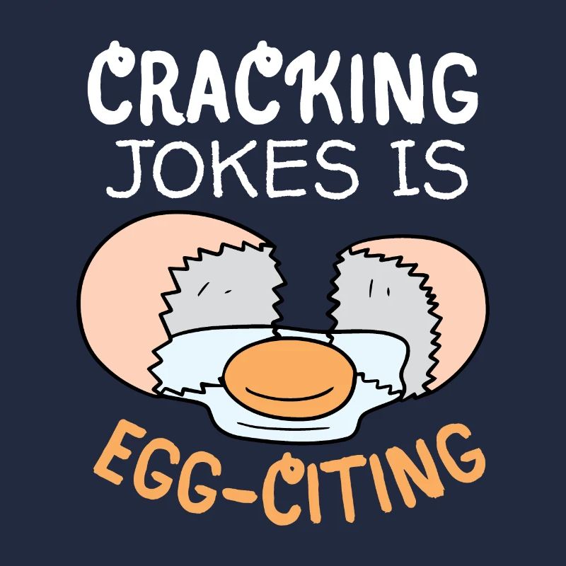 Ei, Eier, lustiger Spruch, Pun Egg-citing Witz