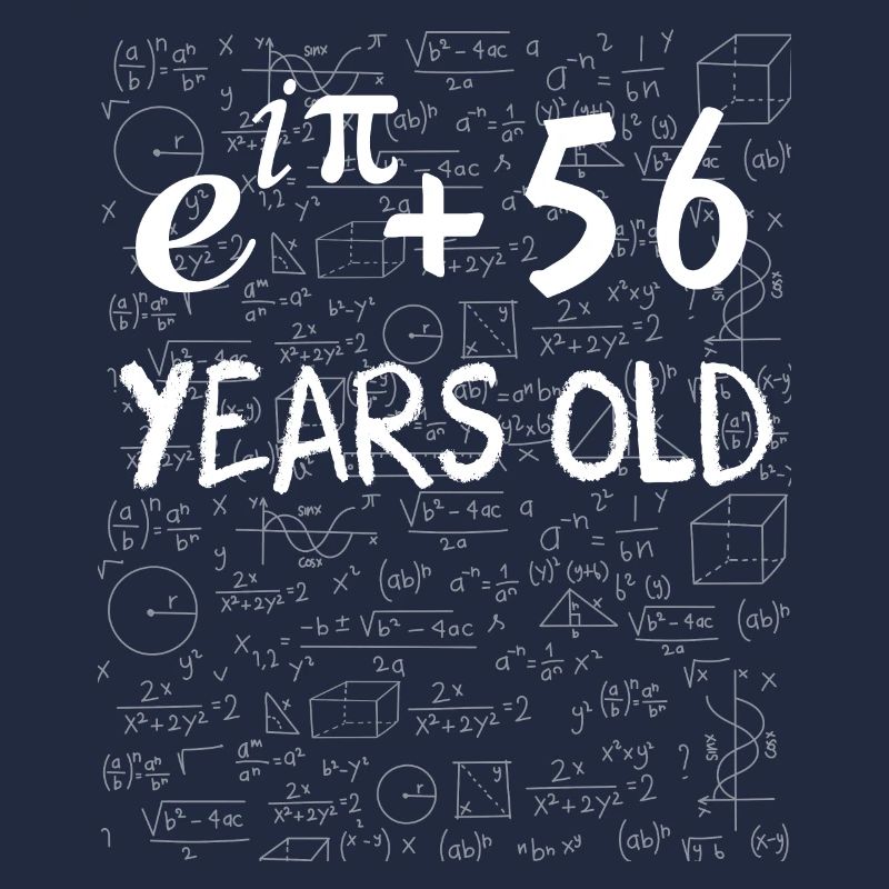 55. Geburtstag 55 Jahre Euler Identity