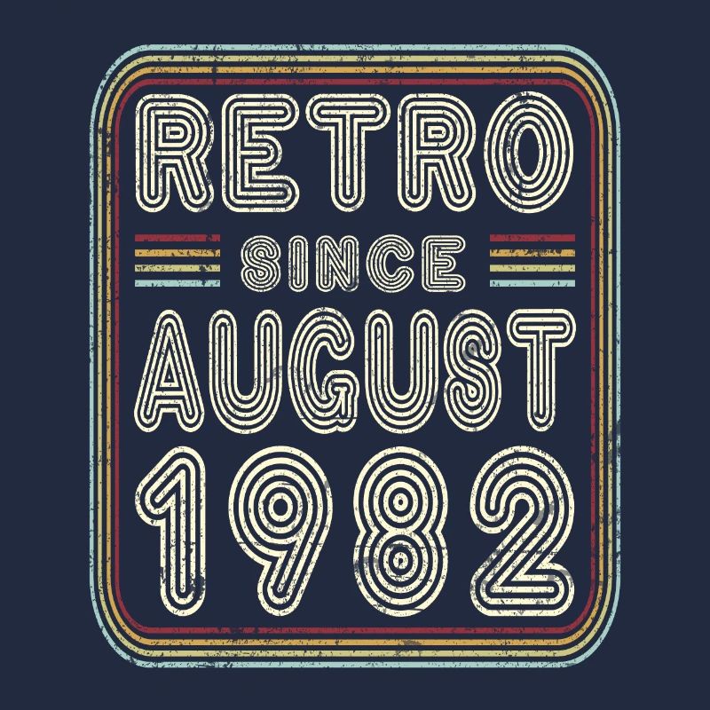 Geburtstag August 1982 Retro Geschenk