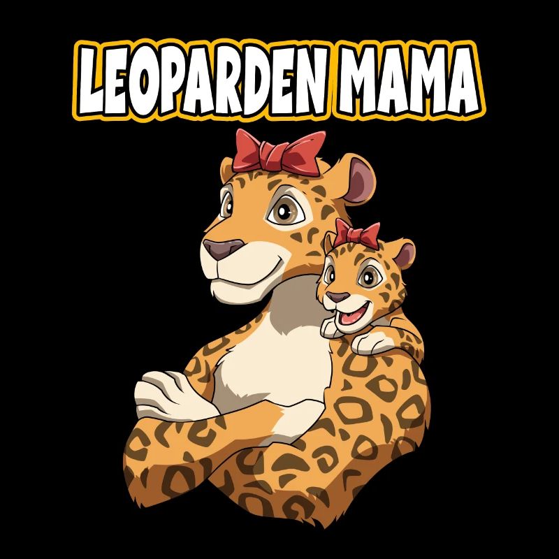 Leoparden Mama für Mutti Mutter
