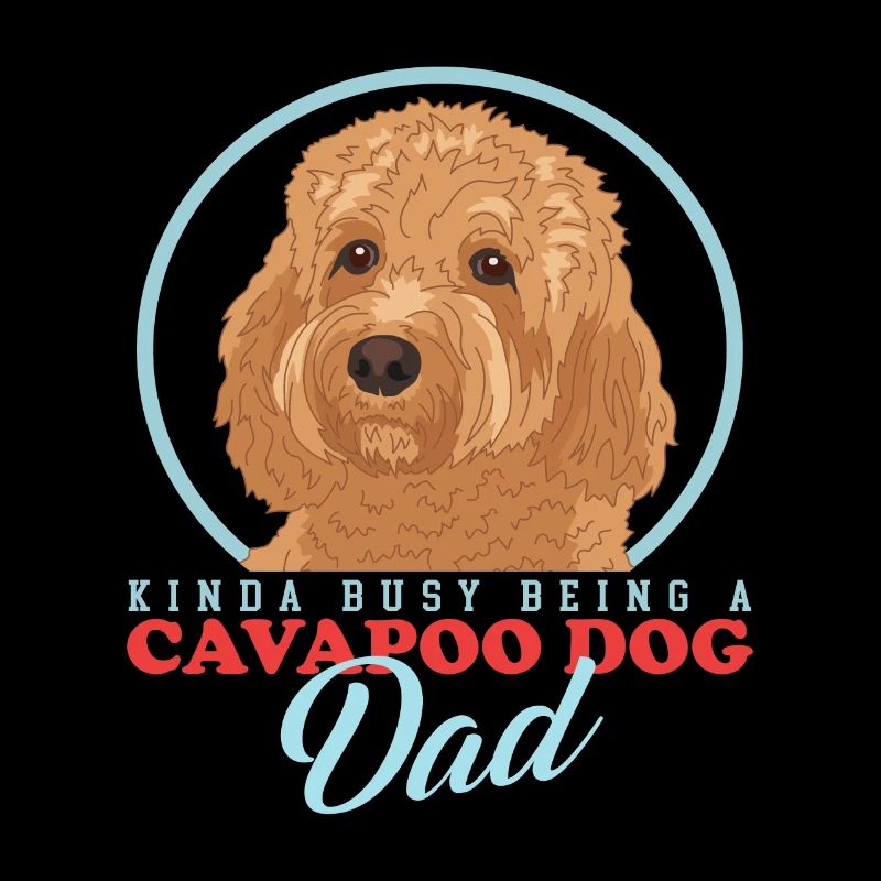 Cavapoo Papa Chien Chien Propriétaire Cavoodle Cadeau