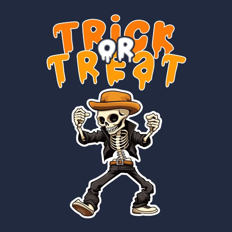 Halloween Design Squelette effrayant