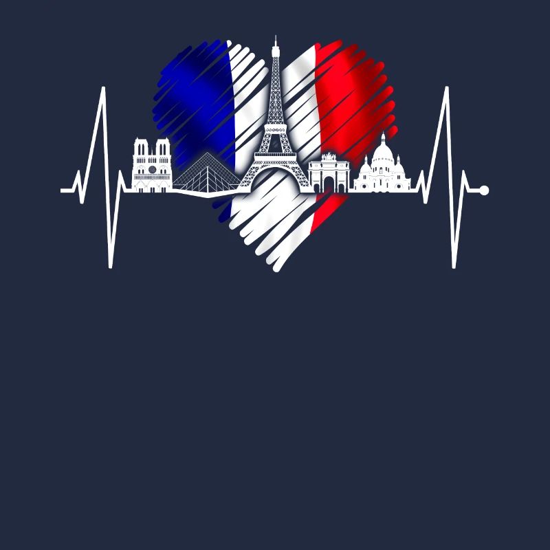 Paris Skyline Herzschlag Eiffelturm Frankreich