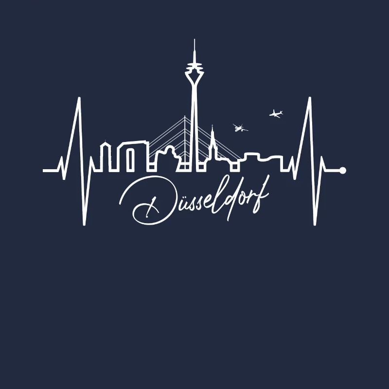 Dusseldorf Skyline Heartbeat Dear Dusseldorf