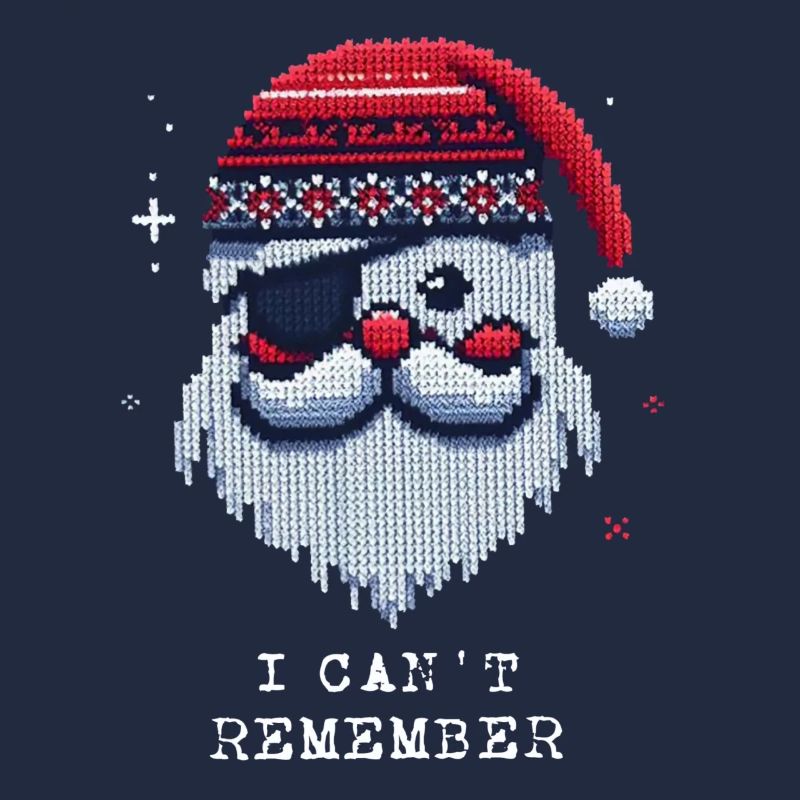 Weihnachtsmann mit Augenklappe Strickmuster