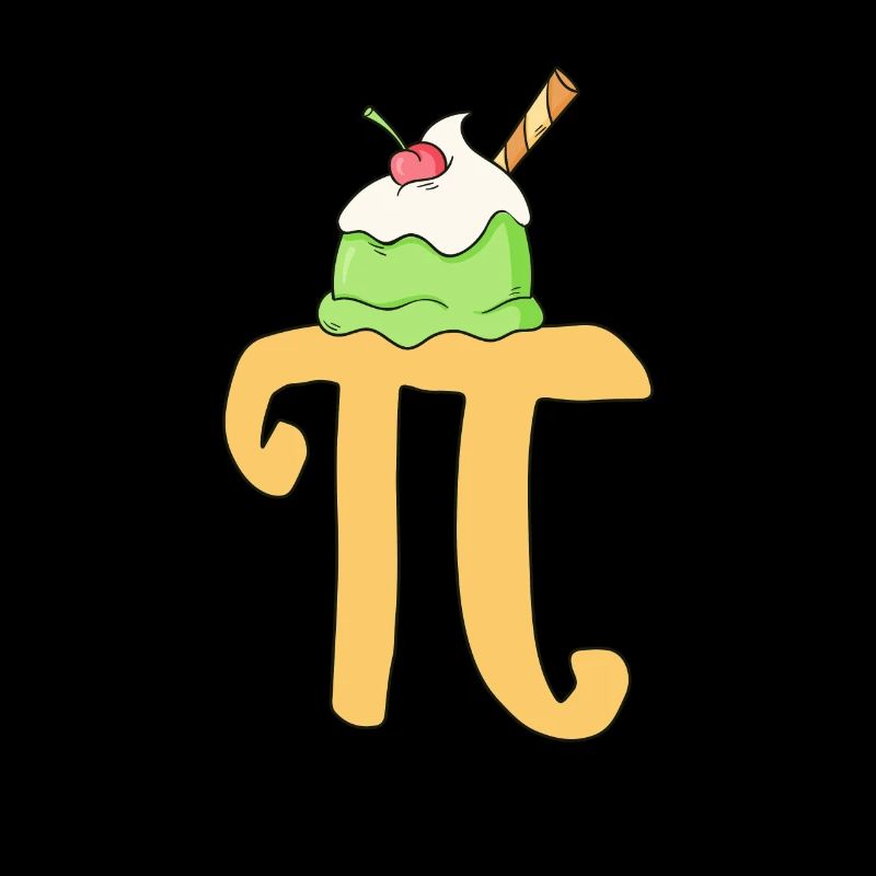 Pi Day A La Mode Drôle Math Geek Pie Crème Glacée