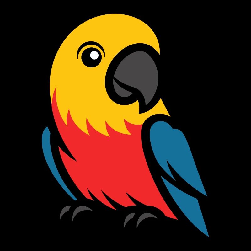 Humor little parrot