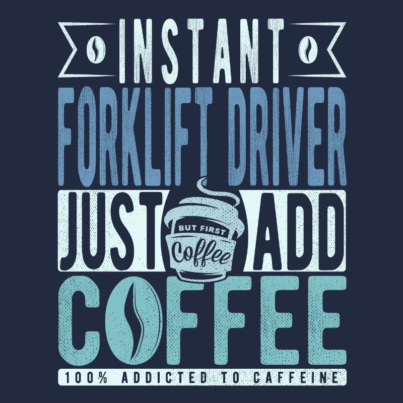 Instant-Gabelstaplerfahrer fügen einfach Kaffee hinzu