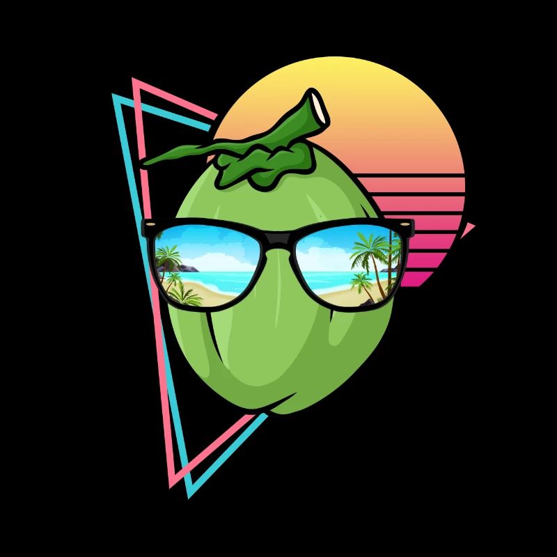 Retro Kokosnuss Design