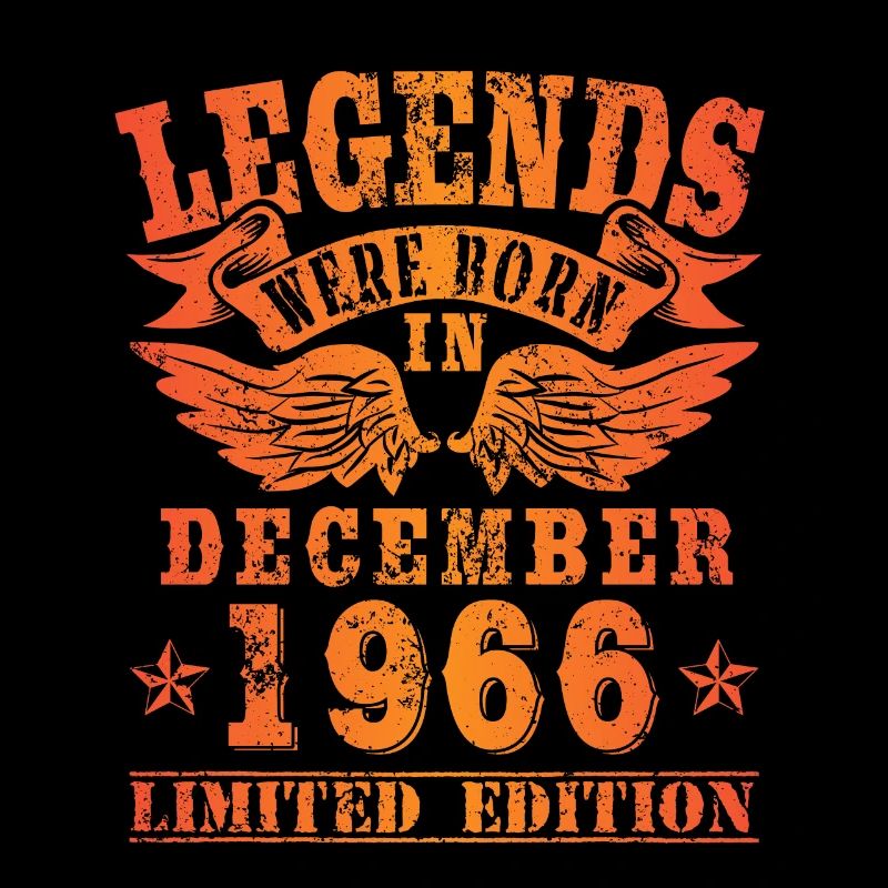 Legends sont nés en Décembre 1966 Anniversaire