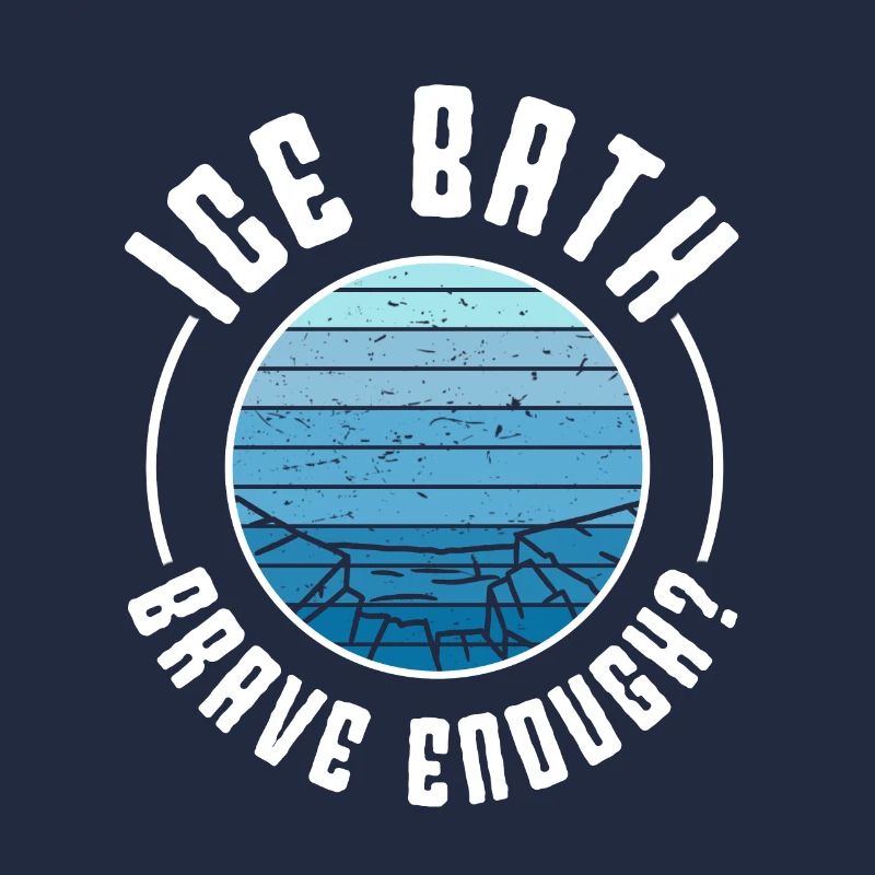 Eau glacée bain de glace assez courageux idée cadeau