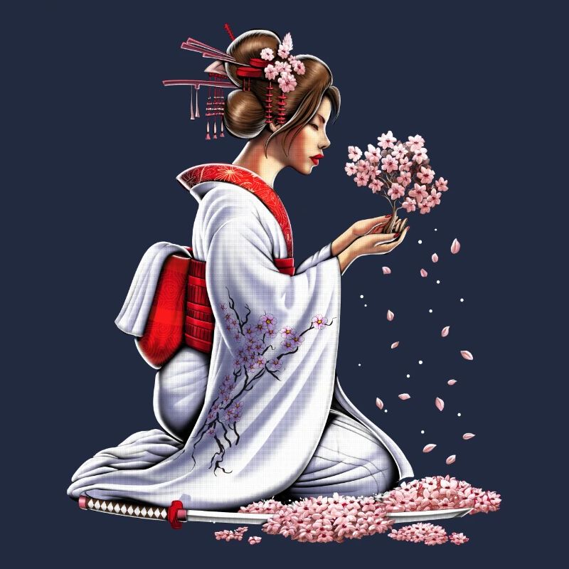 Japanisches Samurai-Mädchen