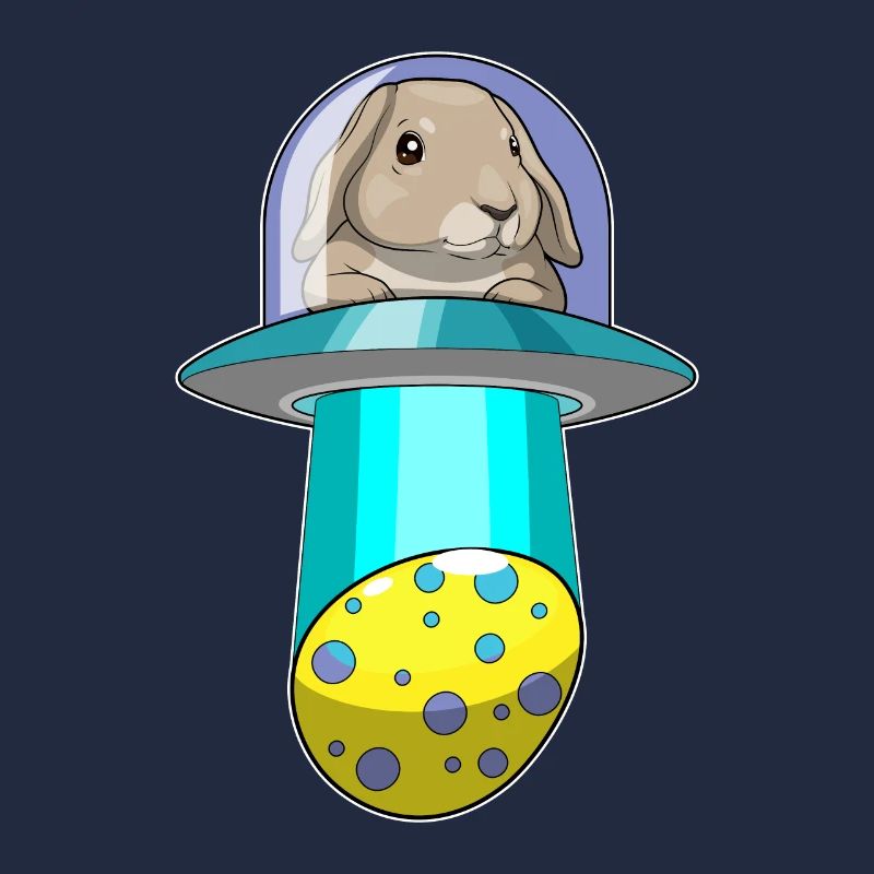 Vaisseau spatial de Pâques Bunny