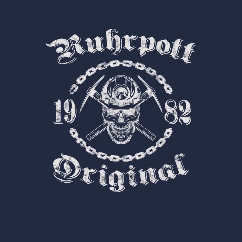 1982 Geburtstag Ruhrpott Original Schädel