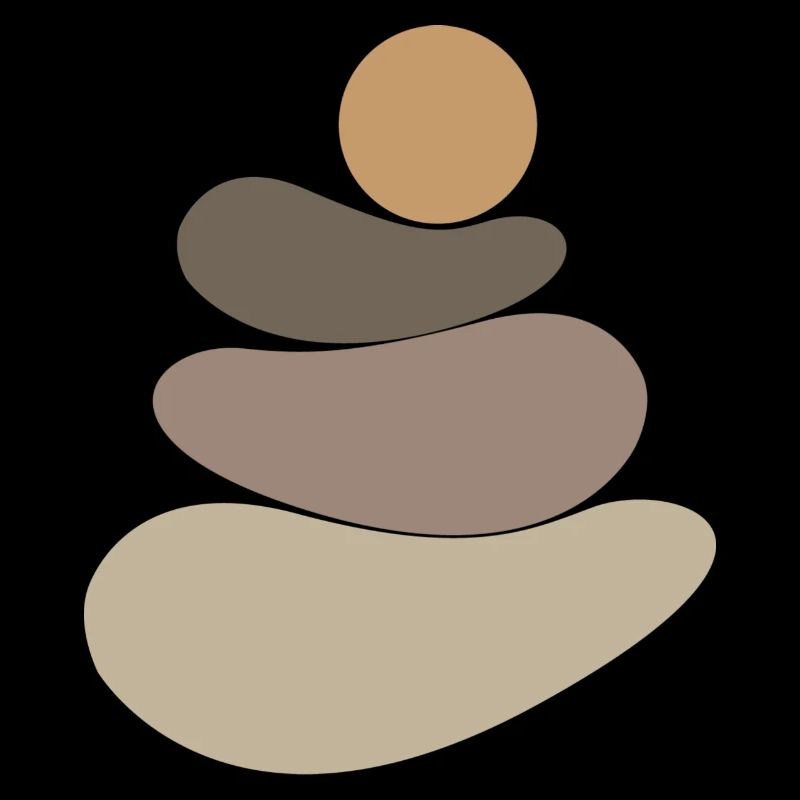 Brown stone/rock logo