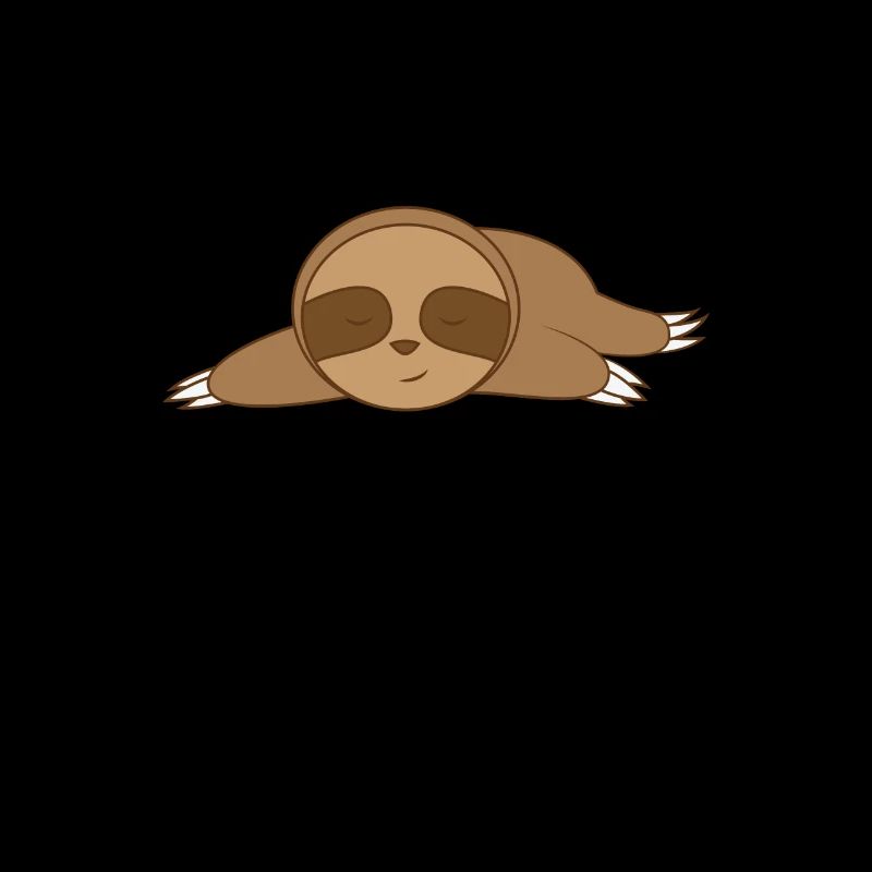 Faultier schläft am Boden