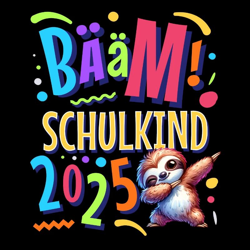 Bääm Schulkind 2025 Dabbing Faultier
