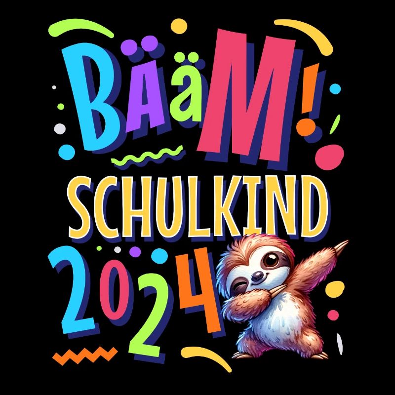 Bääm Schulkind 2024 Dabbing Faultier
