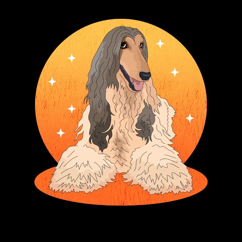 Lévrier afghan chien chien propriétaire cadeau