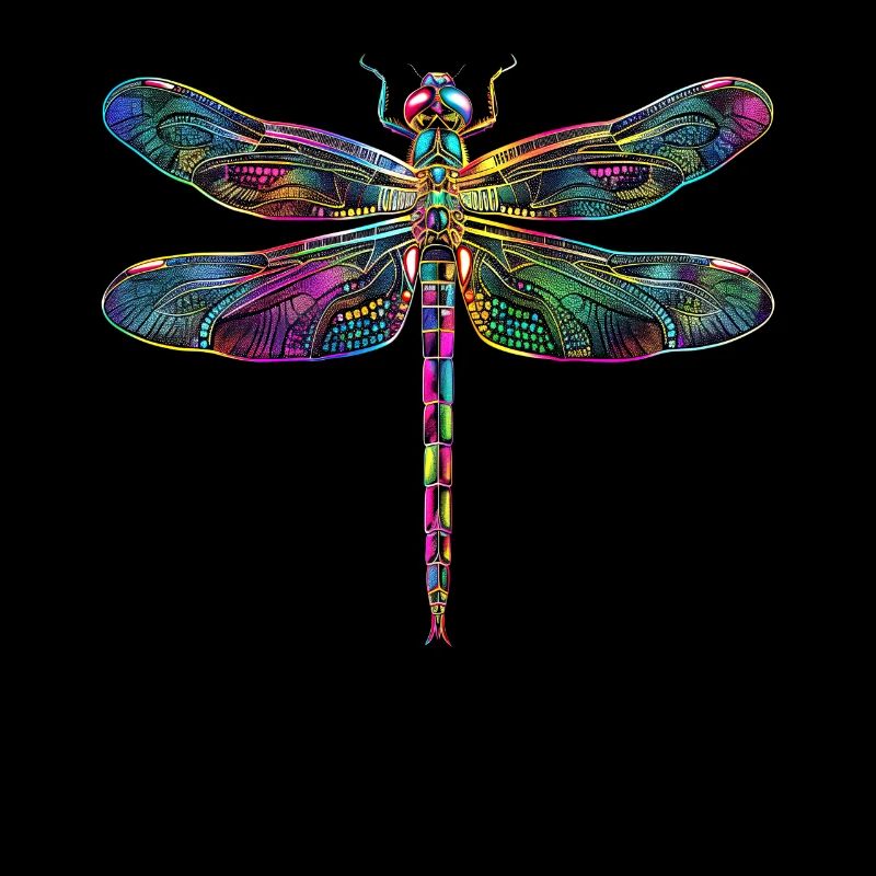 Libellule Libellule Ailes Colorées Libellules Mignonnes