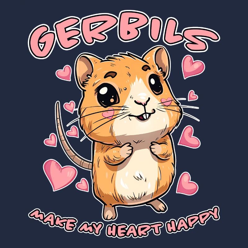 Gerbille disant rat de course drôle gerbille cadeau