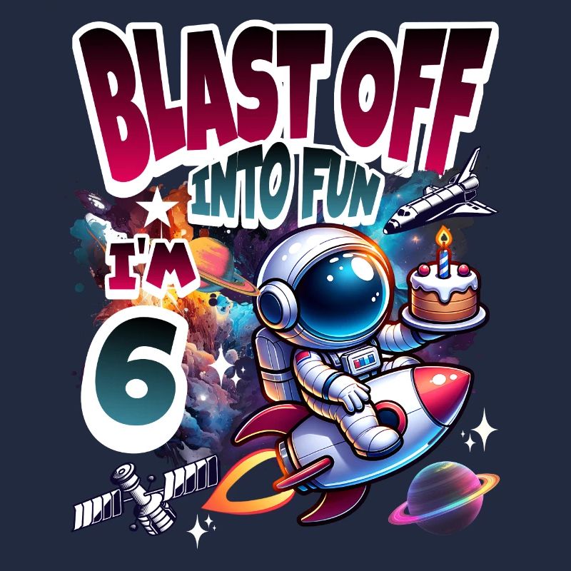 Astronaut 6th Birthday Space