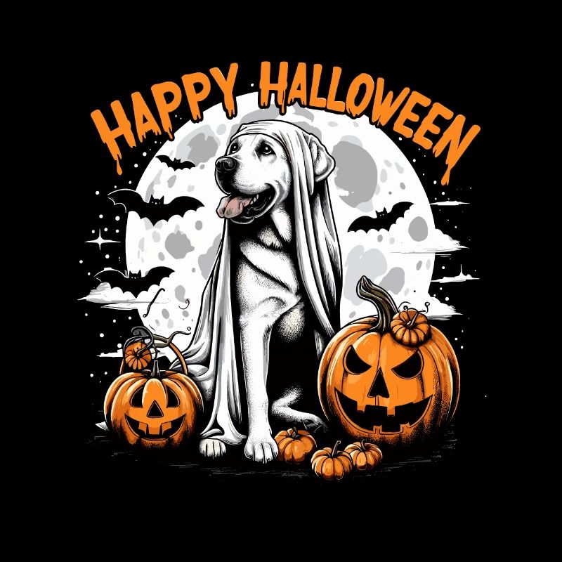 Halloween Labrador Labbi Ghost Costume Citrouille