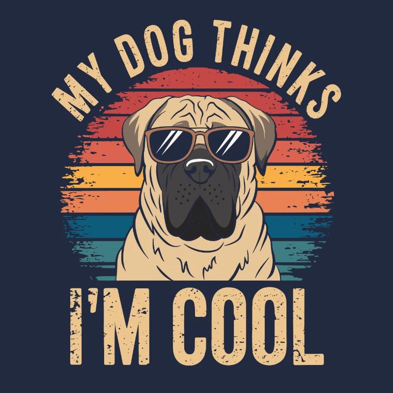 Mastiff Molosser Mon chien pense que je suis cool