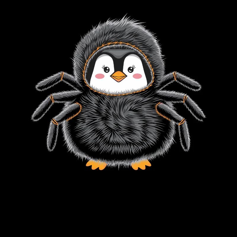 Pinguin Halloween Kostüm Lustige Spinne