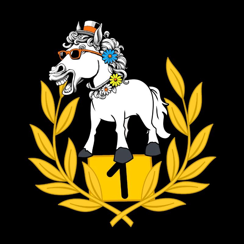 drôle, drôle, cérémonie de remise de prix, cheval, cheval, cavalier