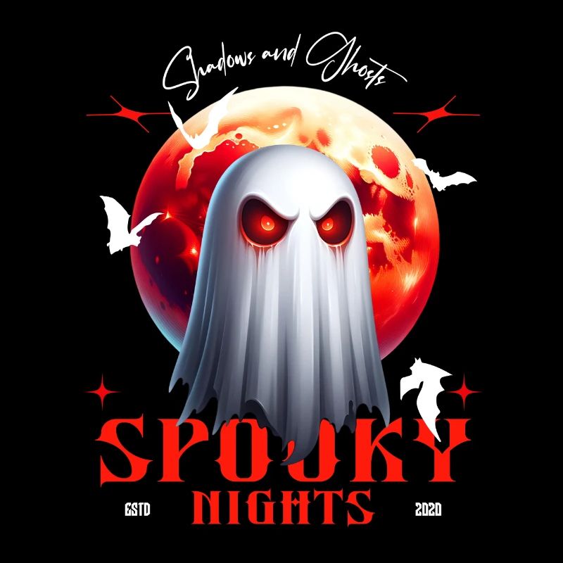 Spooky Nights Shadows and Ghosts