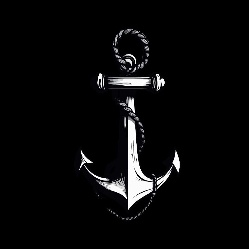 Ästhetisches Anker Design Hobby Fischer Seefahrer