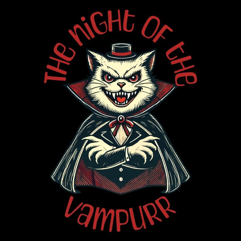 Chat vampire La nuit du vampire