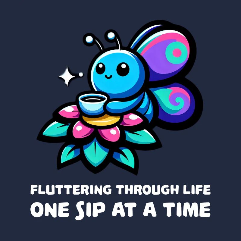 Fluttering Through Life Coffee Butterfly