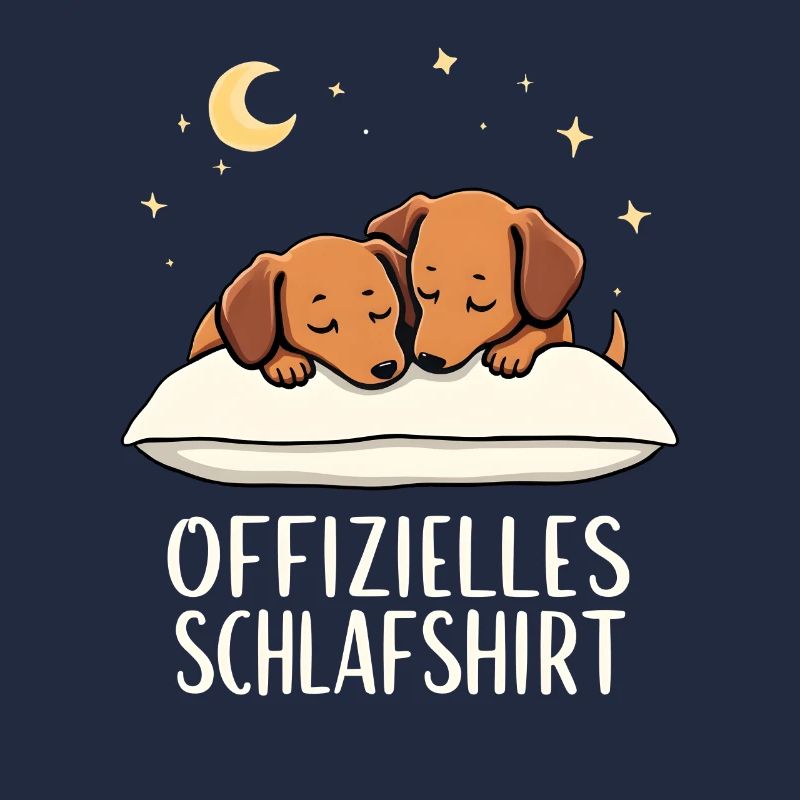 Official Sleeping Shirt Dachshund Pair