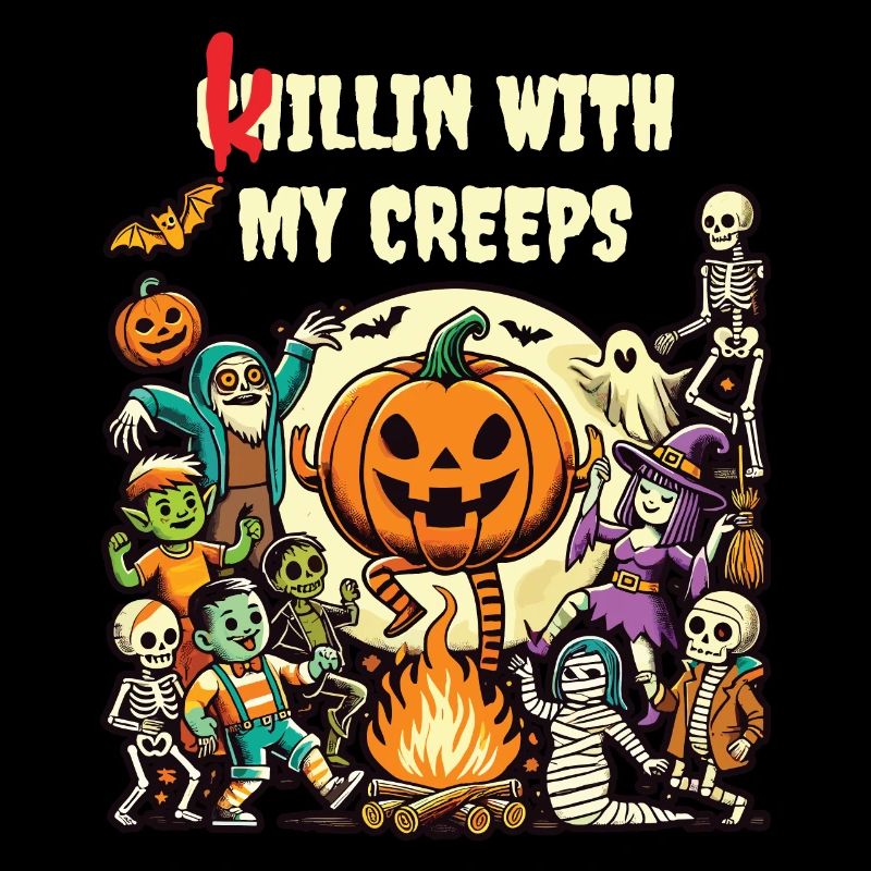 Herbstspaß Mit Halloween Freunden