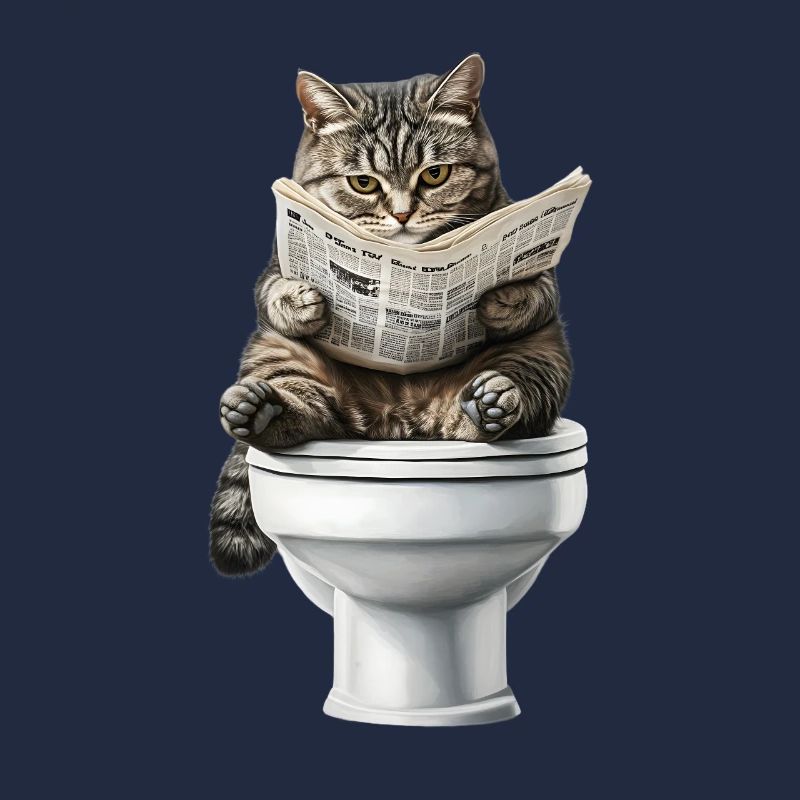 Drôle de chat chat propriétaire de chat Loo Cat Pet