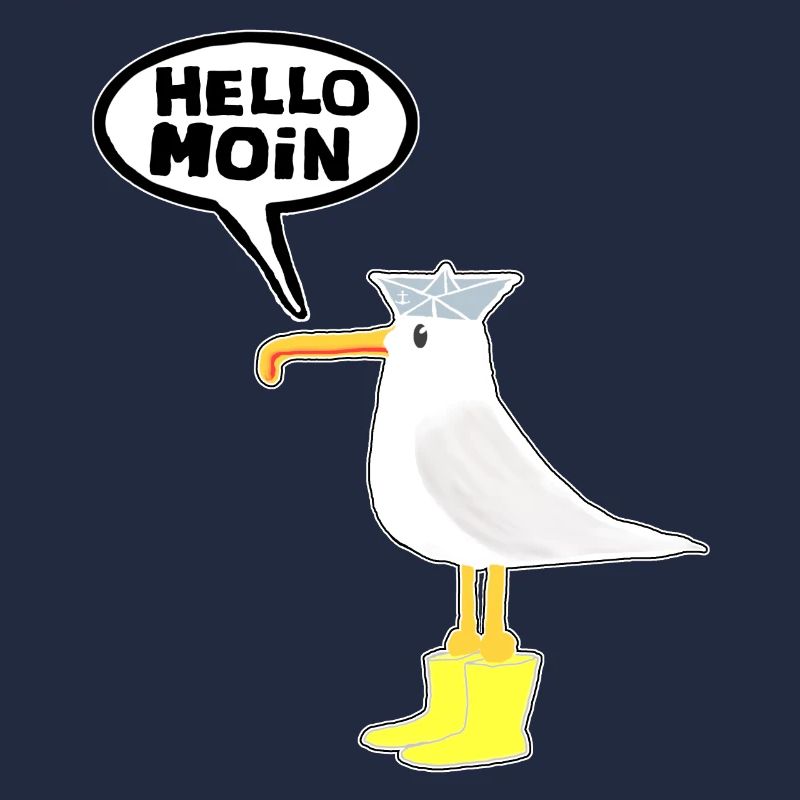 Hello Seagull Rubber Boots Hello Moin