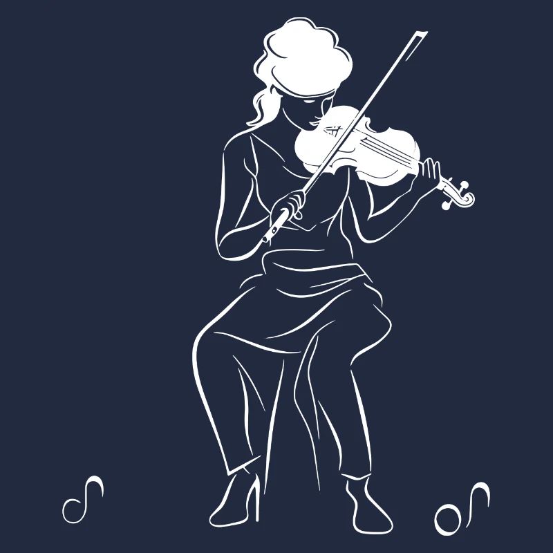 Dessin de violoniste