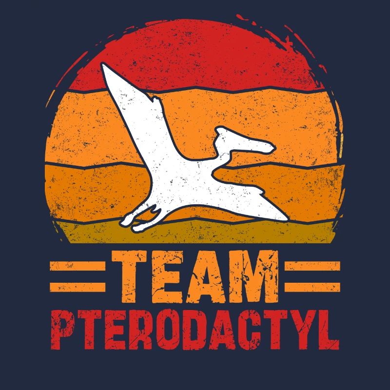 L’équipe Pterodactyl Dinosaur Retro Design