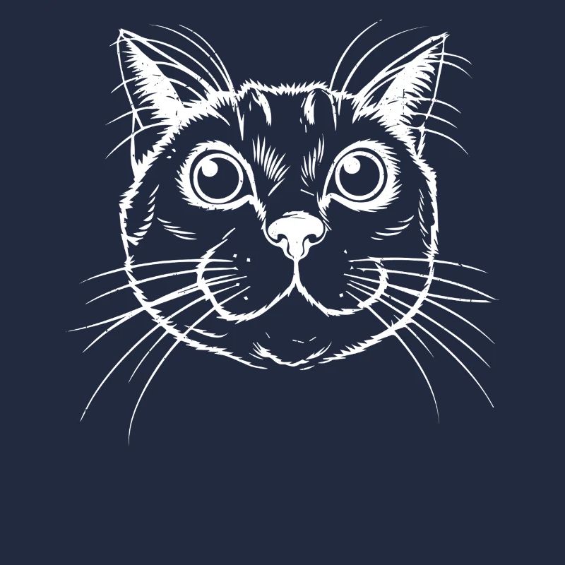 Detailed Cat Head Design