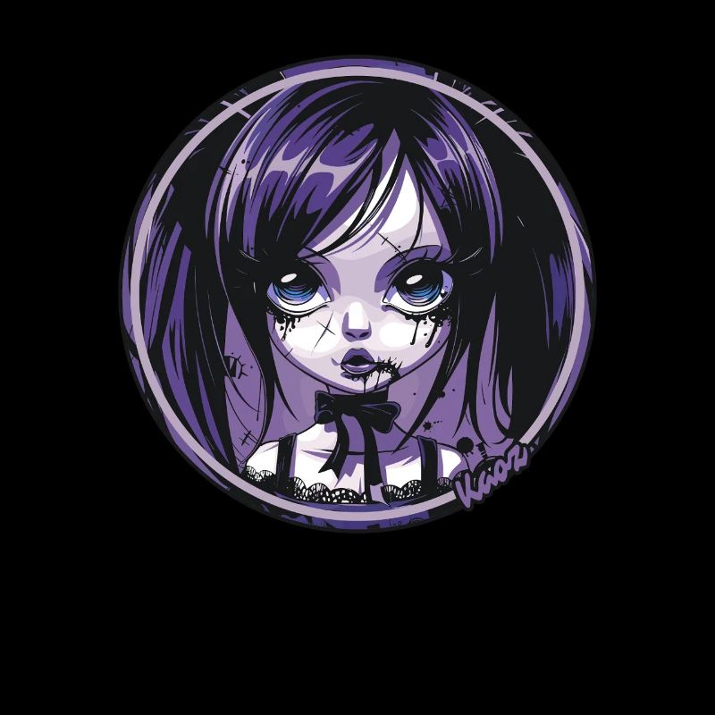 Gothic Chibi Mädchen – Dunkle Ästhetik