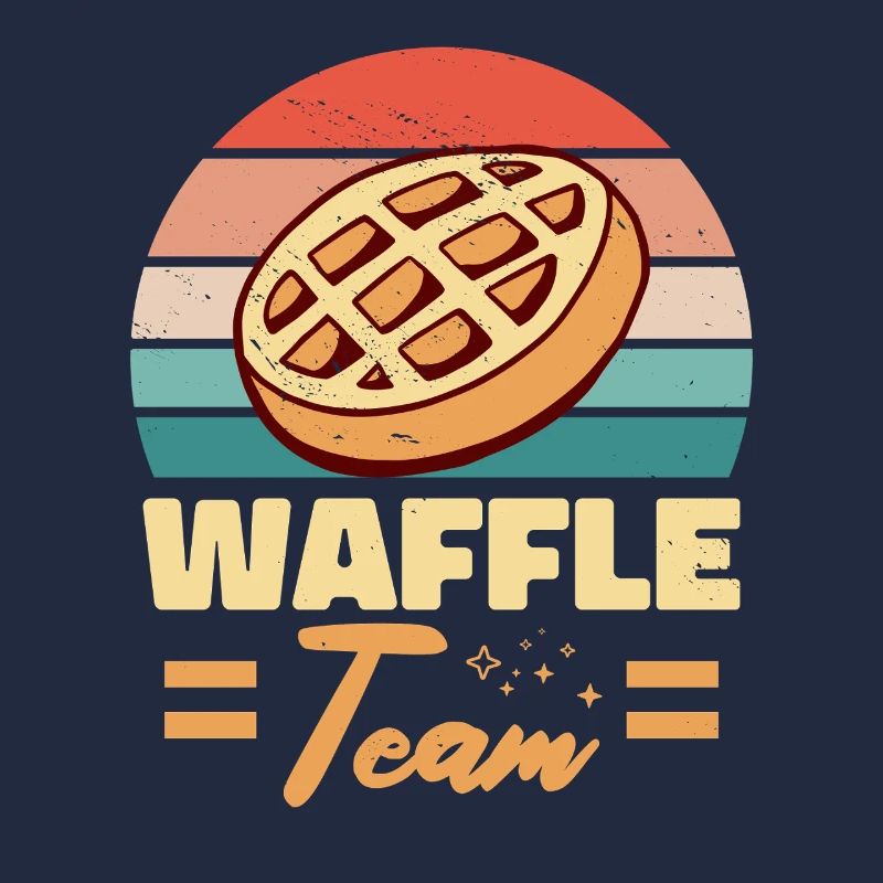 Waffle Team Frühstück Pfannkuchen Backfans
